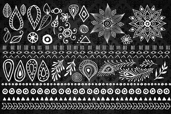 Boho Design Elements Clipart in Objects - product preview 2