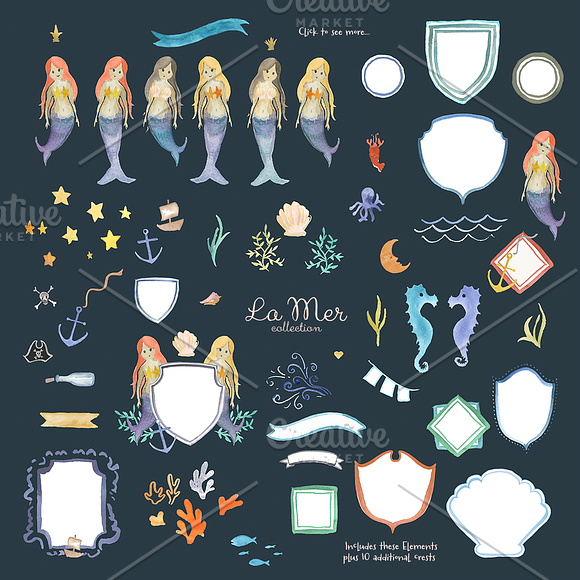 La Mer Crest collection in Illustrations - product preview 1