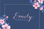 Emily - Watercolor Floral ClipArt