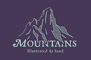 5 Mountain Ranges - By Hand