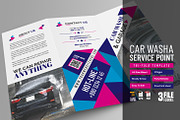 Car Wash Service Tri Fold Brochure 