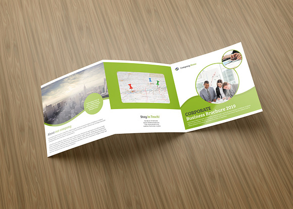 Square Tri-fold Brochure in Brochure Templates - product preview 1