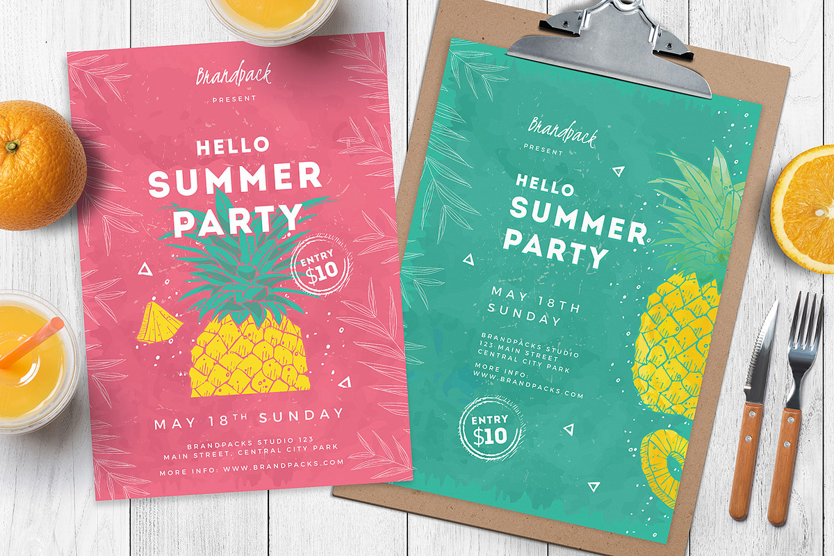 Minimal Summer Poster / Flyers in Flyer Templates - product preview 8