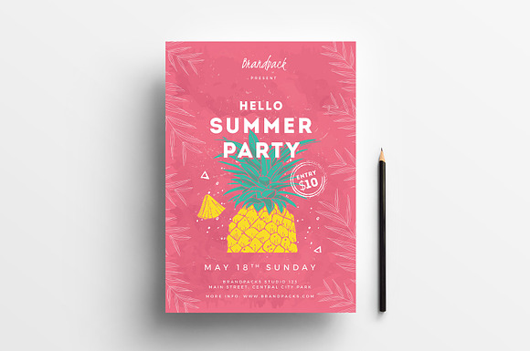 Minimal Summer Poster / Flyers in Flyer Templates - product preview 1