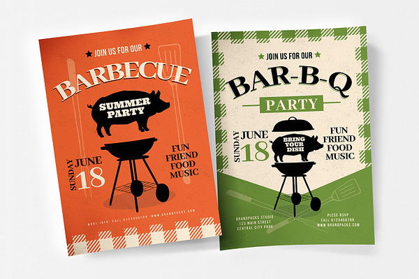 Rustic BBQ Flyer / Poster