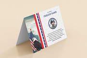 Funeral Thank you Card for Army Mili
