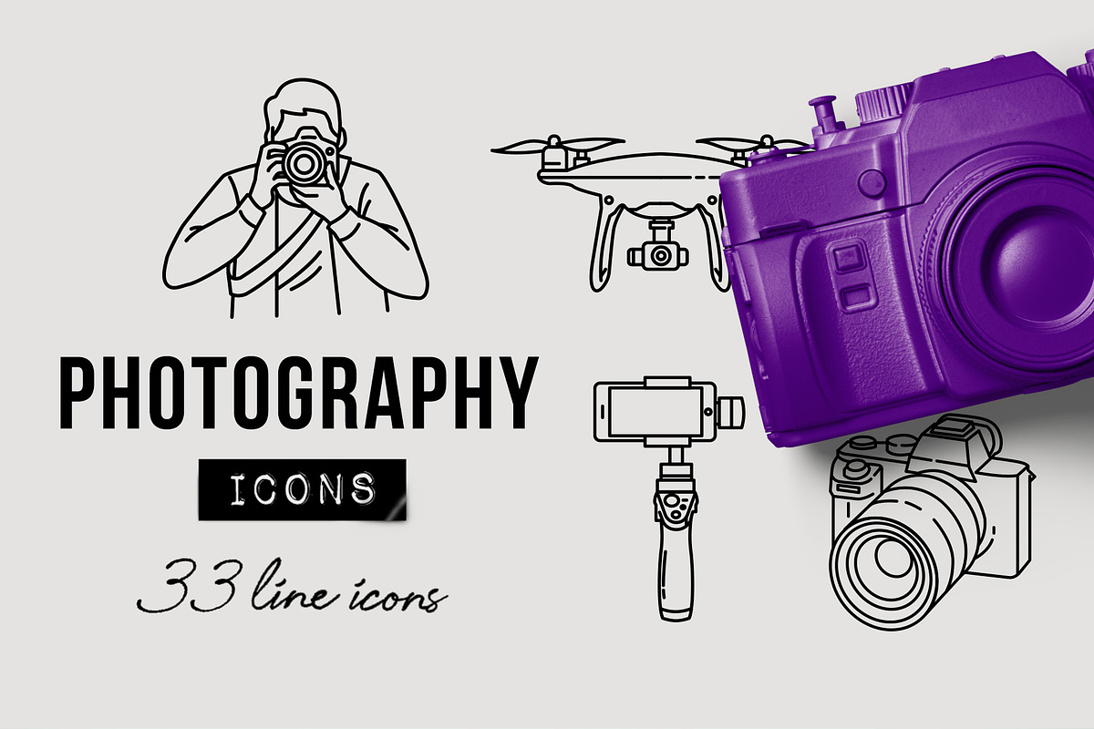 Camera & Photography Icons Pack in Camera Icons - product preview 8