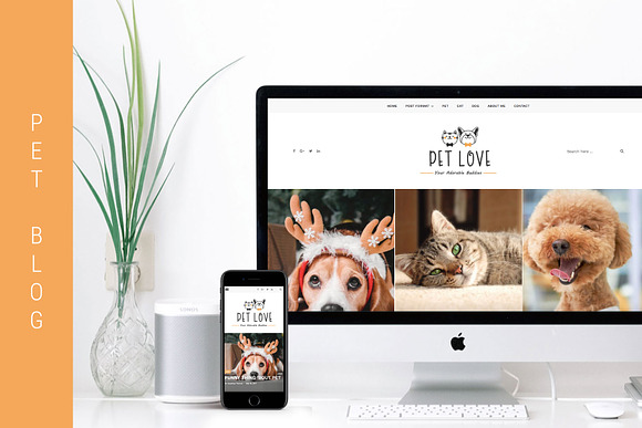 Pet Love - Animal WordPress Theme in WordPress Blog Themes - product preview 1