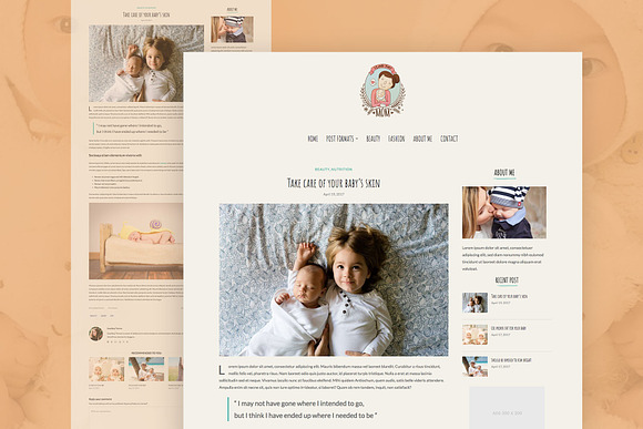 Mom Love - WordPress Blog Theme in WordPress Blog Themes - product preview 2