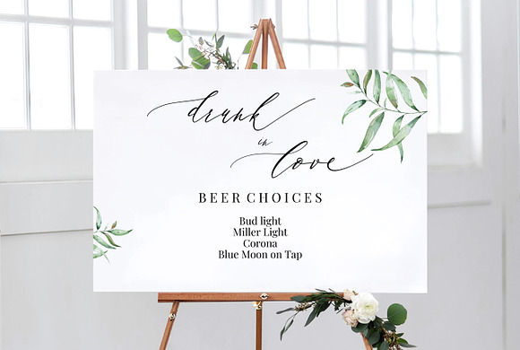 Drunk in Love Sign Template, Aurora in Wedding Templates - product preview 6
