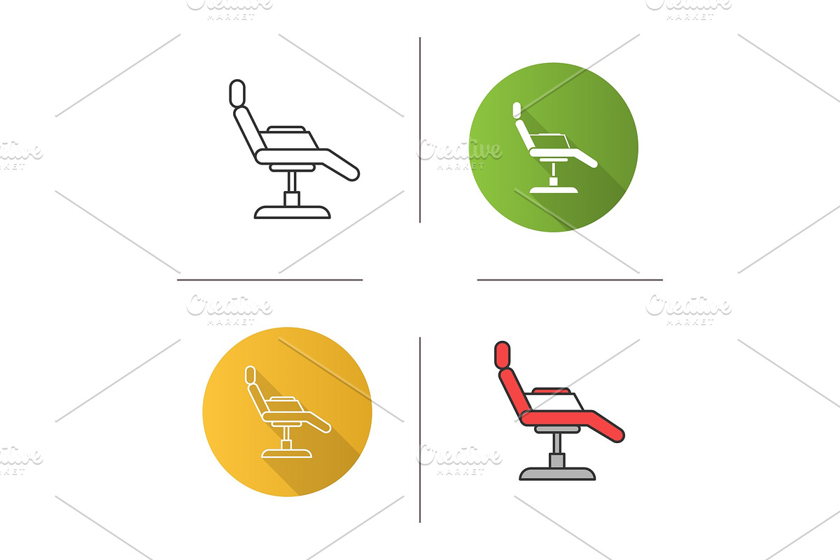 Tattoo chair icon in Graphics - product preview 8
