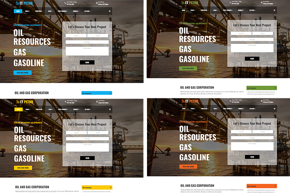 ET Petro – Joomla Petroleum Website in Joomla Themes - product preview 1