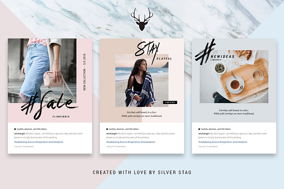 InstaElements - Instagram Posts Kit in Instagram Templates - product preview 18
