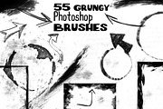 55 Grunge Photoshop Brushes Bundle