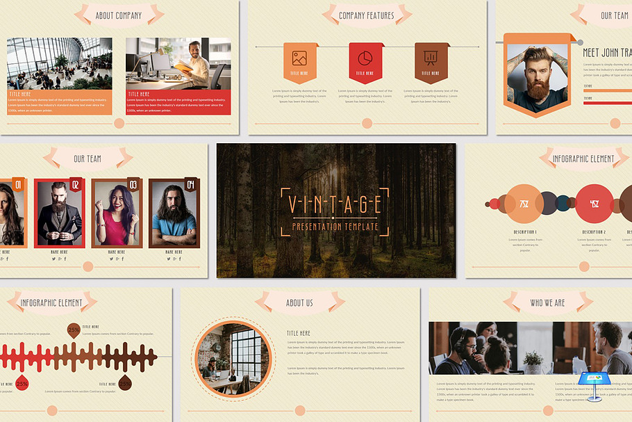 VINTAGE - Keynote Template in Keynote Templates - product preview 8