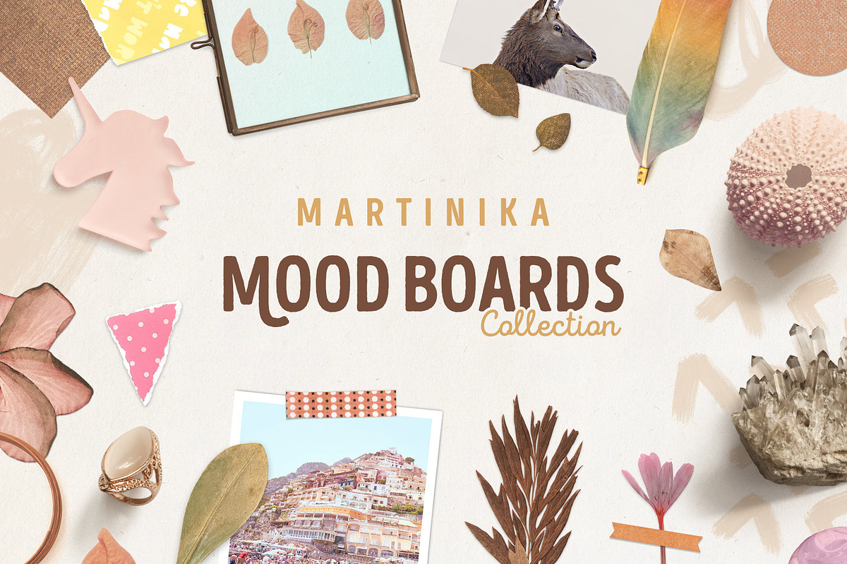Martinika Mood Boards Collection in Branding Mockups - product preview 8