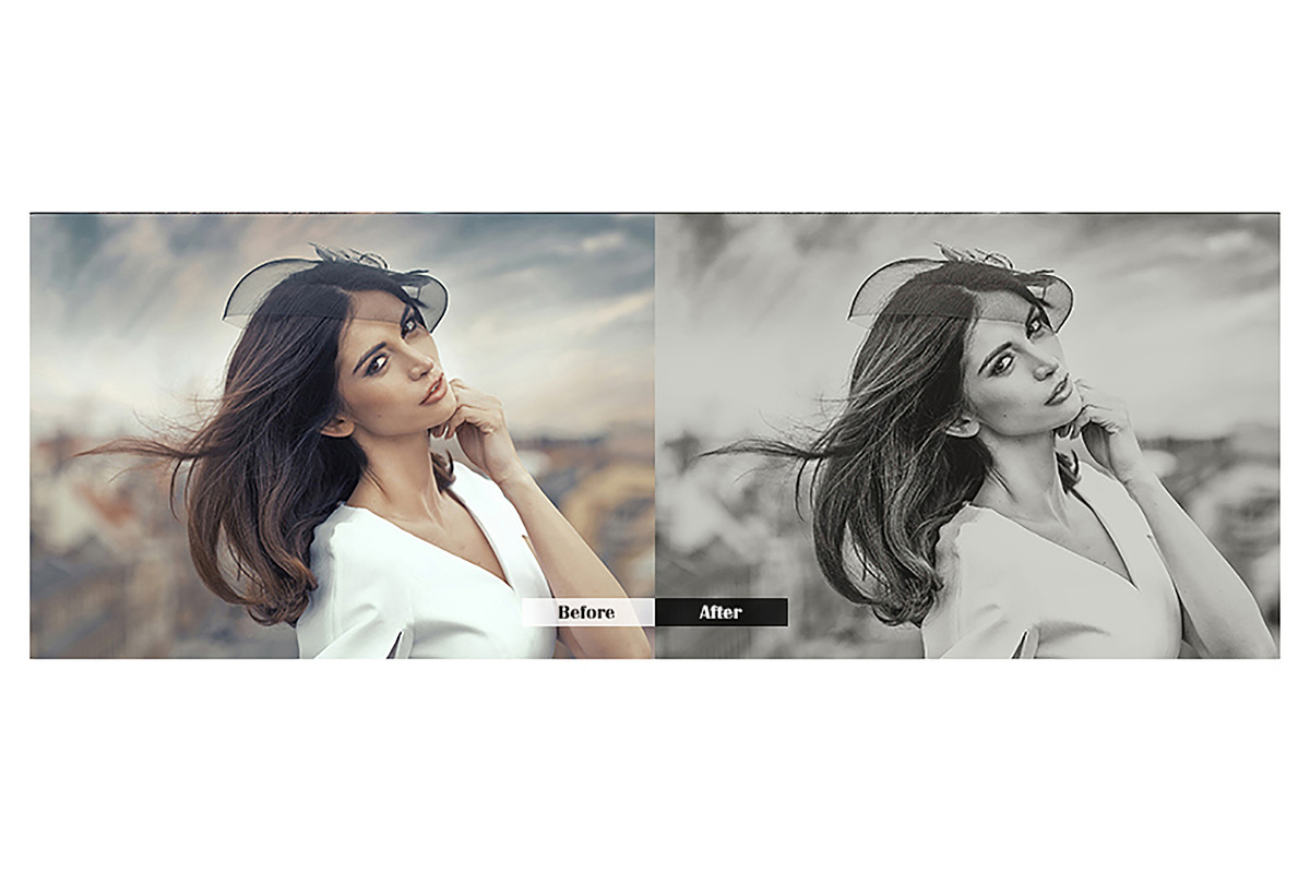 Black White Lightroom Presets in Add-Ons - product preview 8
