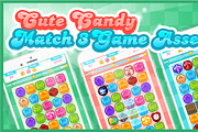 Cute Candy - Match Three Game Assets