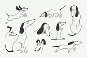 Dogs Illustrations