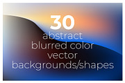 30 blurred color vector backgrounds