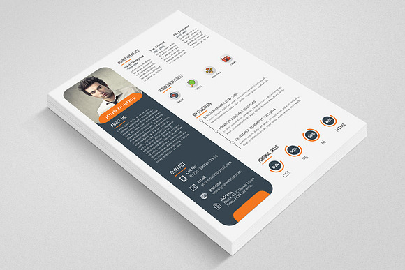  Job CV Resume Word in Resume Templates - product preview 1