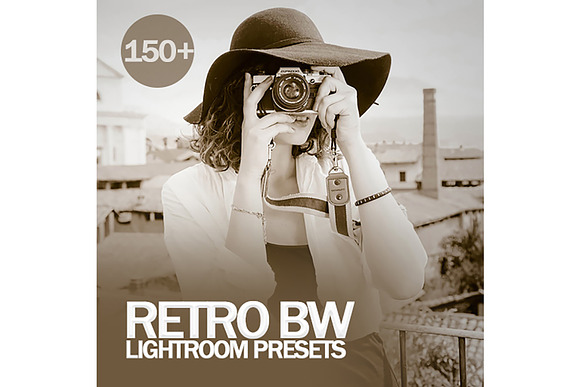 Retro BW Lightroom Presets in Add-Ons - product preview 1