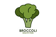 Broccoli logo on white background.