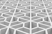 White hexagons shape pattern texture