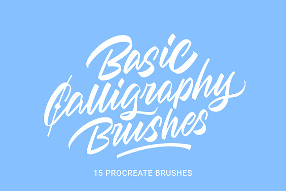 Basic Calligraphy Brushes in Photoshop Brushes - product preview 7