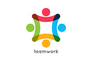 Teamwork icon business concept. 