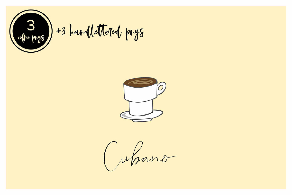 Cuban Coffee Set in Graphics - product preview 8