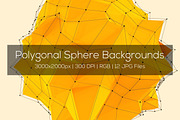 Polygonal Sphere Backgrounds