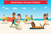 8 Beach Summer Character Collection