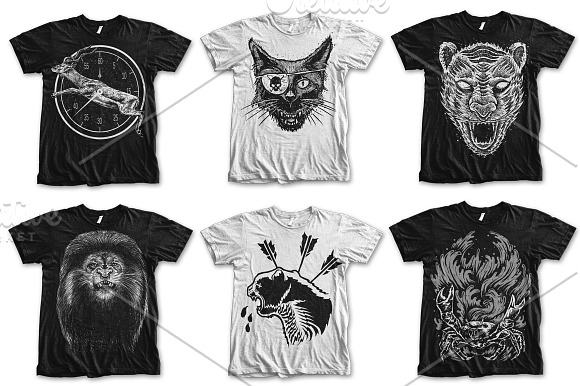 T-Shirt Designs Animal in Illustrations - product preview 3