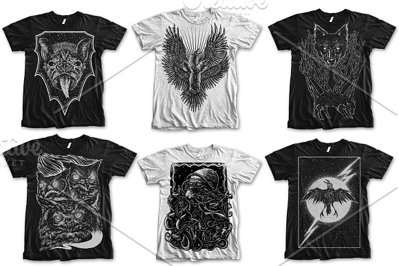 T-Shirt Designs Animal in Illustrations - product preview 4