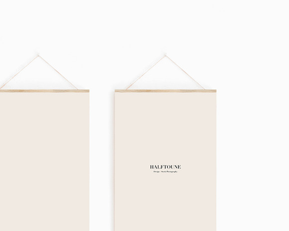 Wall Art Mockup Set of 2 Hangers in Graphics - product preview 1