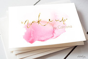 Watercolour Make up  Business Card