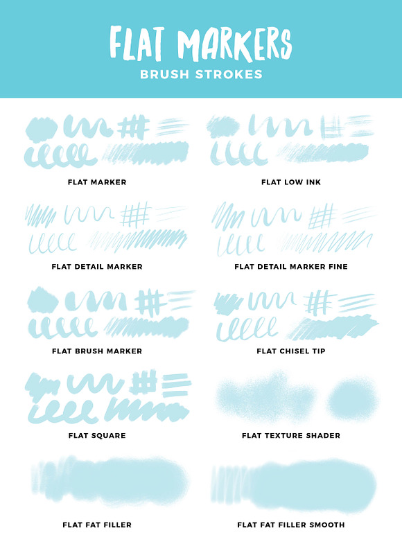 Multi-tonal Markers for Procreate in Photoshop Brushes - product preview 18