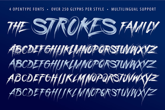 Strokes Font Family in Graffiti Fonts - product preview 3