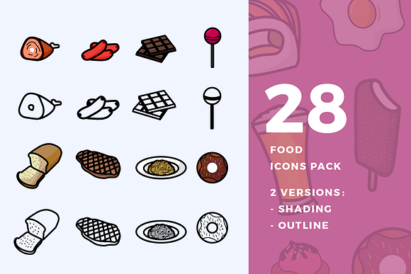 28 Food Icon Pack in Icons - product preview 3