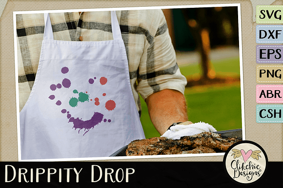 Drippity Drop Vectors & Cut Files in Photoshop Shapes - product preview 2