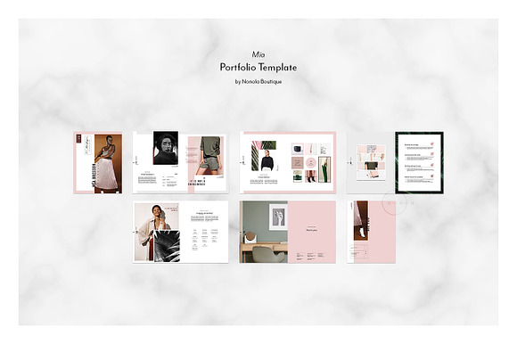 Portfolio PSD • Mïa Mini in Brochure Templates - product preview 3