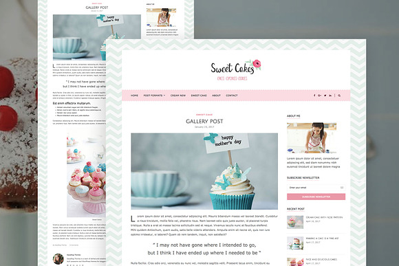 Sweet Cake - Food WordPress Theme in WordPress Blog Themes - product preview 3