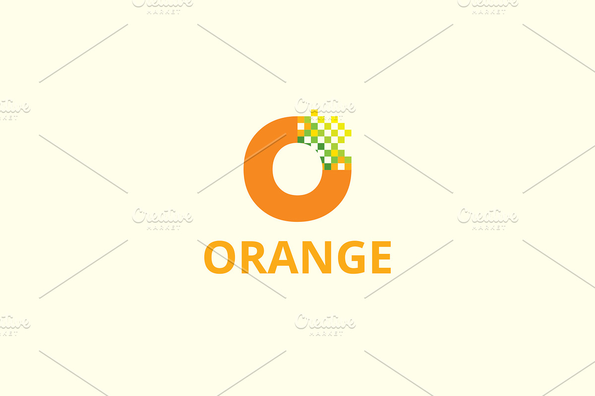 Orange O Letter Logo  in Logo Templates - product preview 8