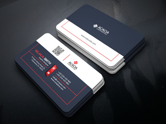 Eka Business Card in Business Card Templates - product preview 1