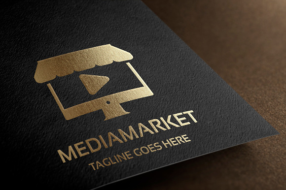 Media Market Logo in Logo Templates - product preview 3