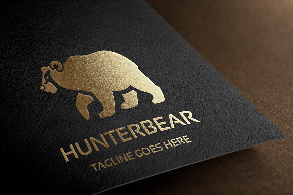 Hunter Bear Logo in Logo Templates - product preview 1