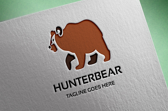 Hunter Bear Logo in Logo Templates - product preview 3