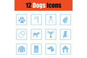 Dogs icon set