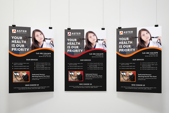 Medical Flyer Template in Flyer Templates - product preview 2